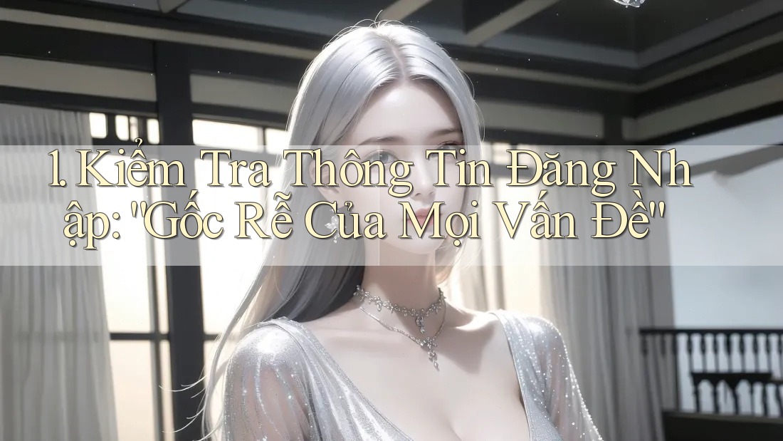 1. Kiểm Tra Thông Tin Đăng Nhập: “Gốc Rễ Của Mọi Vấn Đề”