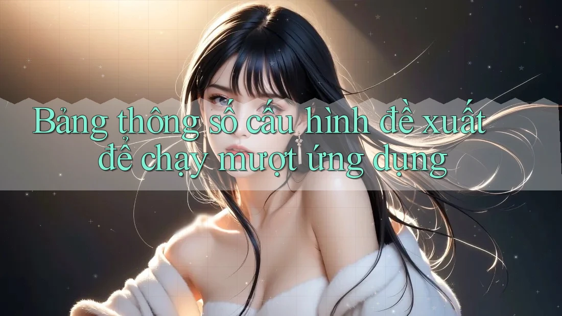 Bảng thông số cấu hình đề xuất để chạy mượt ứng dụng