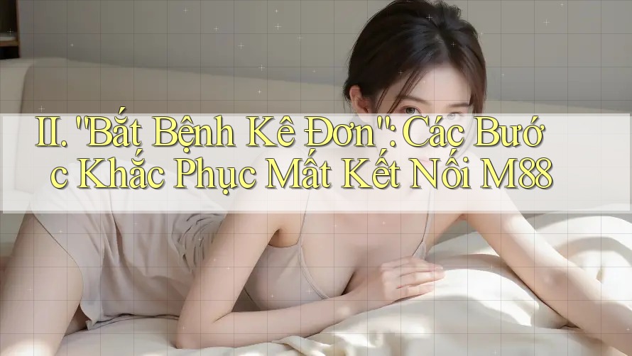 II. “Bắt Bệnh Kê Đơn”: Các Bước Khắc Phục Mất Kết Nối M88