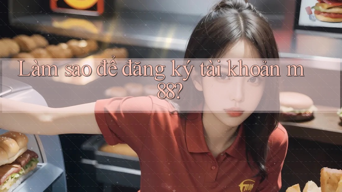 Làm sao để đăng ký tài khoản m88?