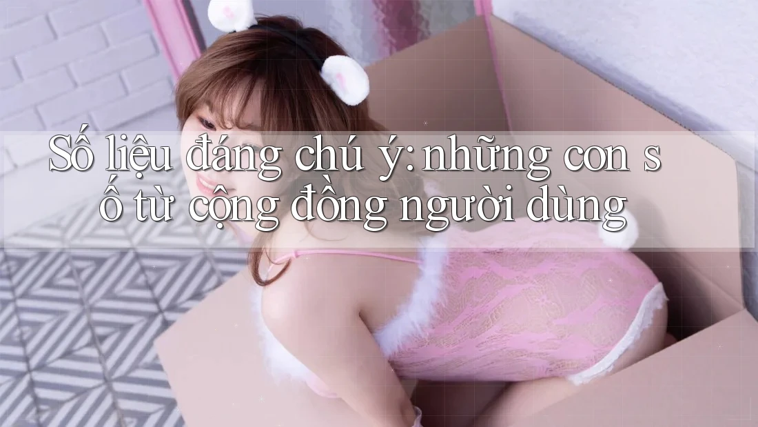 Số liệu đáng chú ý: những con số từ cộng đồng người dùng